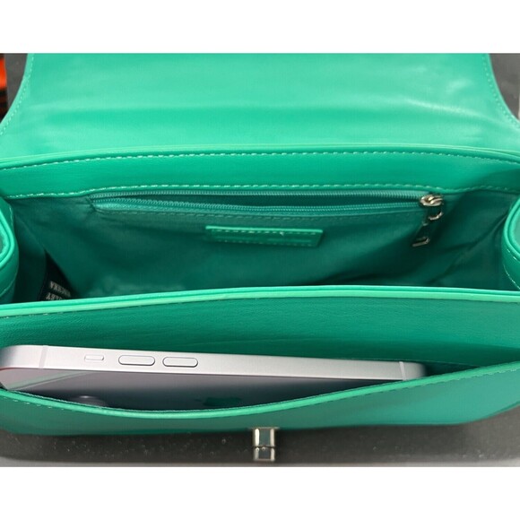 Badgley M Vegan Leather Crossbody Bag NWT Purse Handbag Women's Lock Pearls $129 - Picture 11 of 15